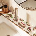 thumbnail image 2 of Yayeee Faucet Mat for Kitchen Sink 14.7" Diatomite Long Splash Guard Pad, Strawberry Cake, 2 of 7