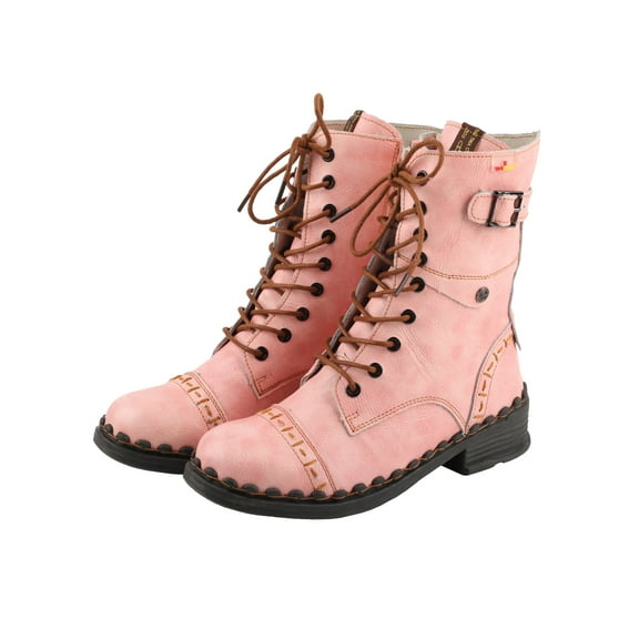 TMA EYES Classic Retro - element Buckled Laced Boots