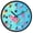 Blackberries Watermelon Pineapple, variant on Dailycode Night Light Wall Clock Glow in The Dark 12 inch Battery Operated Silent Luminous Clocks, Pear Orange Tomato