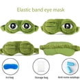 thumbnail image 1 of Nuevo Lovely Frogs Eyes Sleeping Eye Cover Vendaje Elástico Eyeshade Cover Sad Frog Shading Eyepatch seitruly AP007675-02, 1 of 6