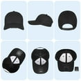 thumbnail image 6 of RoamRider Baseball Cap with Light, USB Rechargeable Adjustment Size Hands Free LED Baseball Caps for Night Fishing Camping, Black, 6 of 7