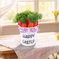 thumbnail image 4 of Cubo pequeño de Pascua para recolectar, ligero y versátil, para decoración de Pascua, ideal para celebraciones en el césped, fiestas en el jardín o en Lazo estampado violeta, 4 of 8