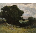 thumbnail image 2 of Edward Mitchell Bannister 14x12 Gold Ornate Wood Frame and Double Matted Museum Art Print Titled - Landscape, 2 of 4