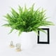 thumbnail image 5 of 4 piezas de plantas artificiales de helecho de Boston de plástico, arbustos de helechos artificiales para exteriores, resistentes a los rayos UV (verde), 5 of 7