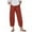 Wine, variant on Pntutb Womens Casual Solid Pants Comfortable Elastic High Waist Casual Beach Pants Blue XXXXL