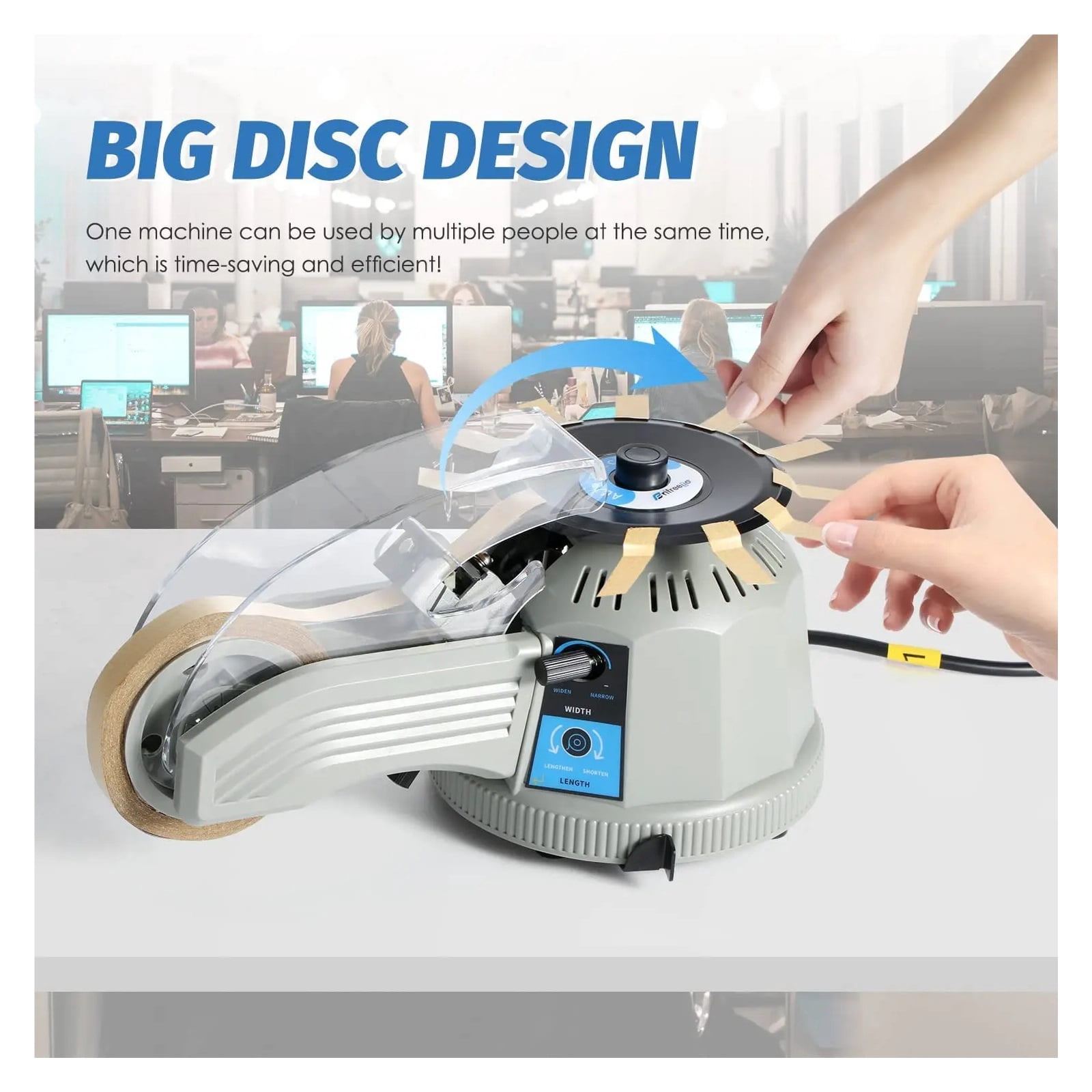 Tape Machine Automatic Tape Cutting Machine 3-25MM Paper Cutter Tape Dispenser Office Packaging Tools