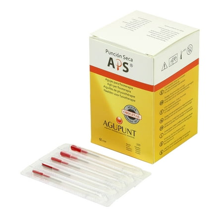 APS Dry Needling Needle, 0.25 x 25mm, Red Tip, 100/Box