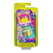Polly Pocket Tiny Pocket Places Polly Farmer’s Market Compact, Micro Doll and Accessory