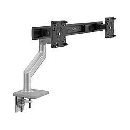 UPC: 0810008205648 | HumanScale M8.1 Monitor Arm w/ Crossbar Color: Silver w/ Gray Trim