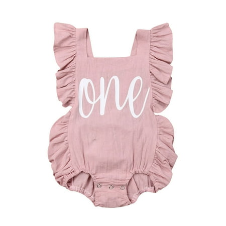 

Binwwede Baby Girls 1st Birthday Romper 0-24 Months