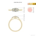 thumbnail image 4 of ANGARA Natural 0.32 Ct. Diamond Classic Ring in 14K Yellow Gold for Women (Ring Size: 3), 4 of 9