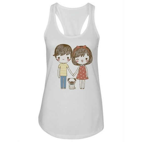 Portrait Of Lovely Couple Tank Women -Image by Shutterstock, Female x-Large