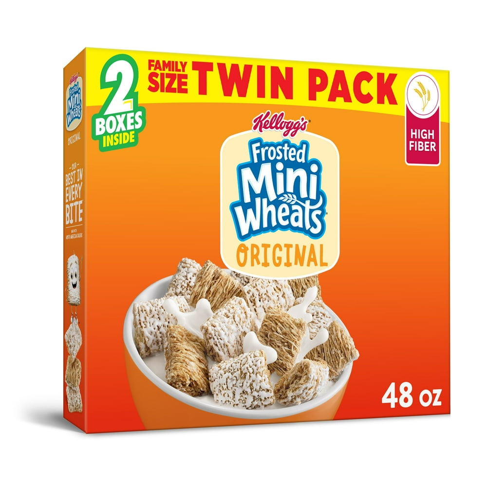 Kellogg's Frosted MiniWheats Breakfast Cereal, Original, Good Source