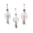 thumbnail image 1 of Dreamcatcher Belly Button Ring - 3 Colors Available, 1 of 3