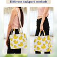 thumbnail image 4 of FORMRS Womens Corduroy Tote Bag Crossbody Shoulder Handbag with Pocket, Yellow Rubber Ducks, 4 of 7