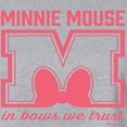 thumbnail image 3 of Disney - Minnie Mouse - In Bows We Trust - Juniors Cropped Cotton Blend T-Shirt, 3 of 5