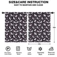 thumbnail image 2 of Blackout Kids Curtains,Dark Blue Cartoon Unicorn Flower Leaf Pattern Childrens Insulated Curtains Set Of 2,Bedroom Essentials,Toddler Room Decor 42"x54", 2 of 5