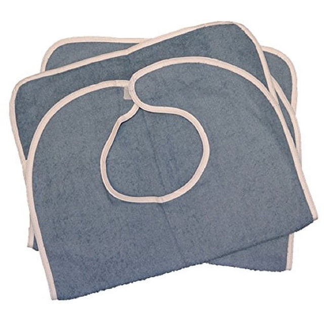 Bavoir Adulte en Coton Éponge (3Pk)