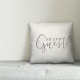 thumbnail image 2 of Creative Products Be Our Guest Script White and Grey 16x16 Indoor / Outdoor Pillow, 2 of 2