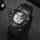 thumbnail image 2 of Reloj electrónico para deportes al aire libre, reloj de pulsera impermeable de goma para estudiantes para hombres (verde), 2 of 2