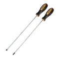 thumbnail image 1 of Unique Bargains #2 Phillips / 7mm Slotted 12' S2 Steel Round Shaft Magnetic Screwdriver Set Non-Slip Black+Yellow Handle, 1 of 5