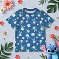 thumbnail image 3 of Disney Lilo & Stitch Girls 2-Piece Set - Stitch and Scrump Graphic Print T-Shirt and Flared Leggings Outfit for Kids (Sizes 7-14), 3 of 14