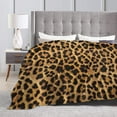 thumbnail image 3 of Leopard Print Cheetah Skin Soft Throw Blanket All Season Microplush Warm Blankets Lightweight Tufted Fuzzy Flannel Fleece Throws Blanket for Bed Sofa Couch 50"x40", 3 of 6