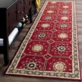 thumbnail image 2 of SAFAVIEH Easy Care Marcus Floral Geometric Area Rug, Red/Natural, 4' x 6', 2 of 9