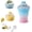 2Pcs-Pink, variant on 2-in-1 Collapsible Silicone Ice Ball Maker Cup, Reusable Portable Ice Sphere Mold with Straw & Lid, Easy Demolding, Leakproof Travel Tumbler for Coffee, Juice, Home, Gym, Outdoor (Yellow)