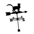 thumbnail image 1 of Hierro forjado negro Weathervane Art Stake Classic Ornament Wind Direction Weather gato Zulema Veleta, 1 of 8