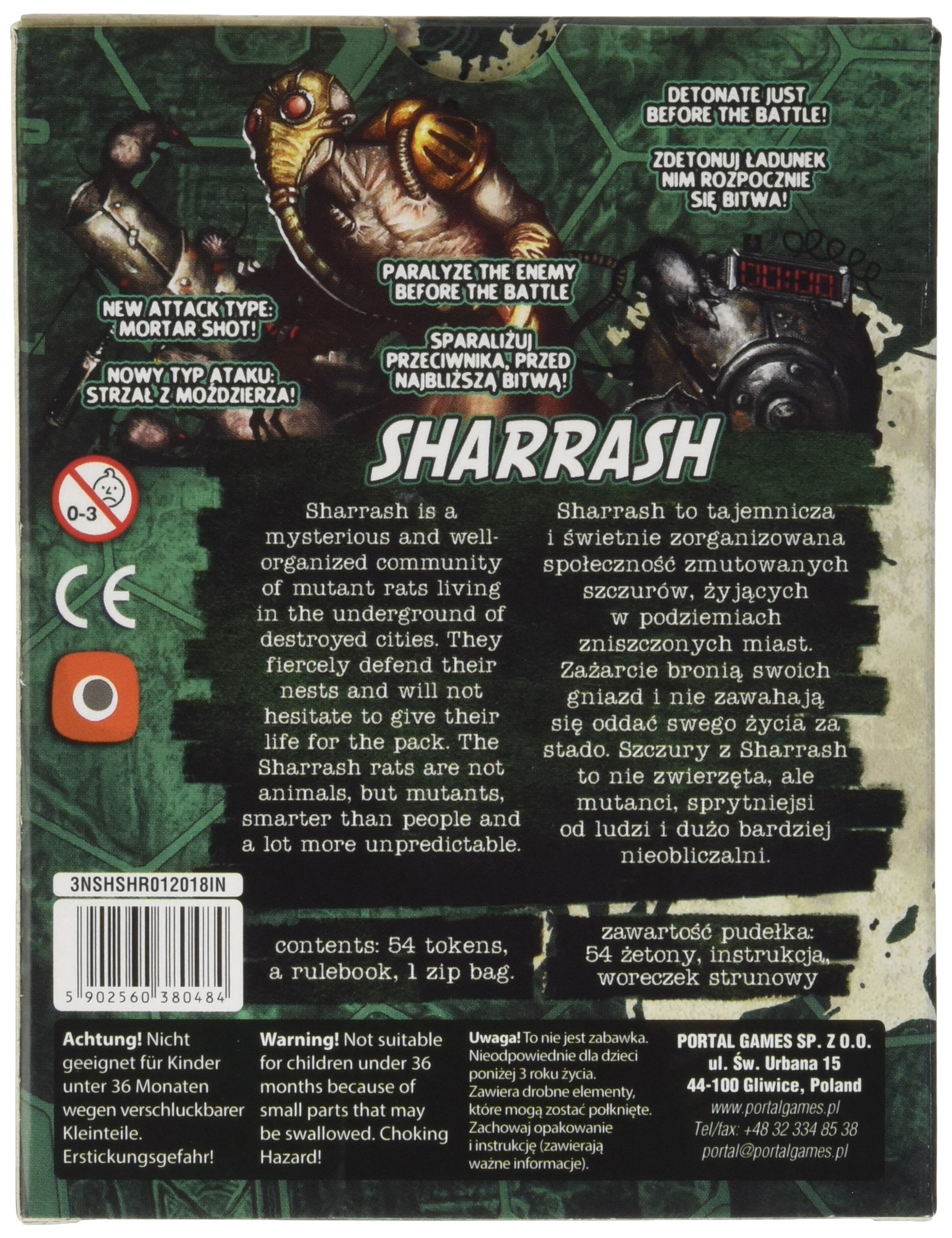 Neuroshima Hex 3.0: Sharrash Expansion - New Rat Mutant Army Board Game Add-On