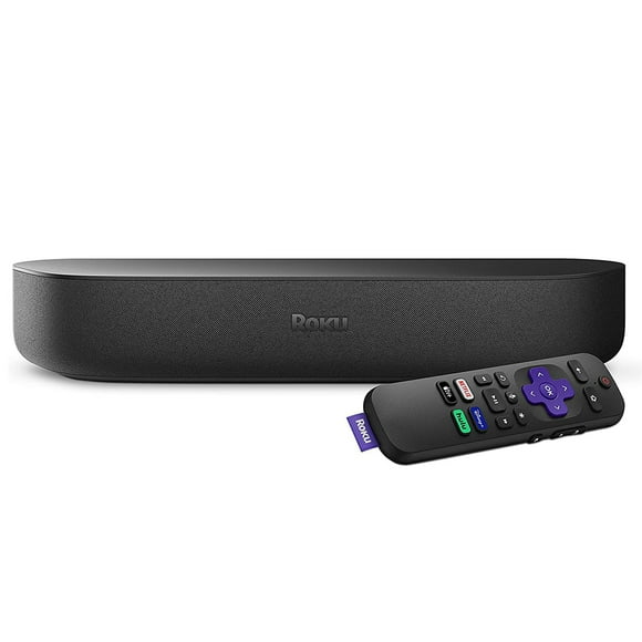 Roku Streambar 4K/HD/HDR Lecteur Multimédia en Streaming et Audio Premium, Tout en un, Comprend la Télécommande Vocale Roku