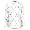 thumbnail image 4 of Ounisa Women's Open Front Cardigan Christmas Tree Snowman Snowflake Santa Claus Elkhorn Graphic Shirt with Pockets Long Sleeve Lightweight Coat, 4 of 7