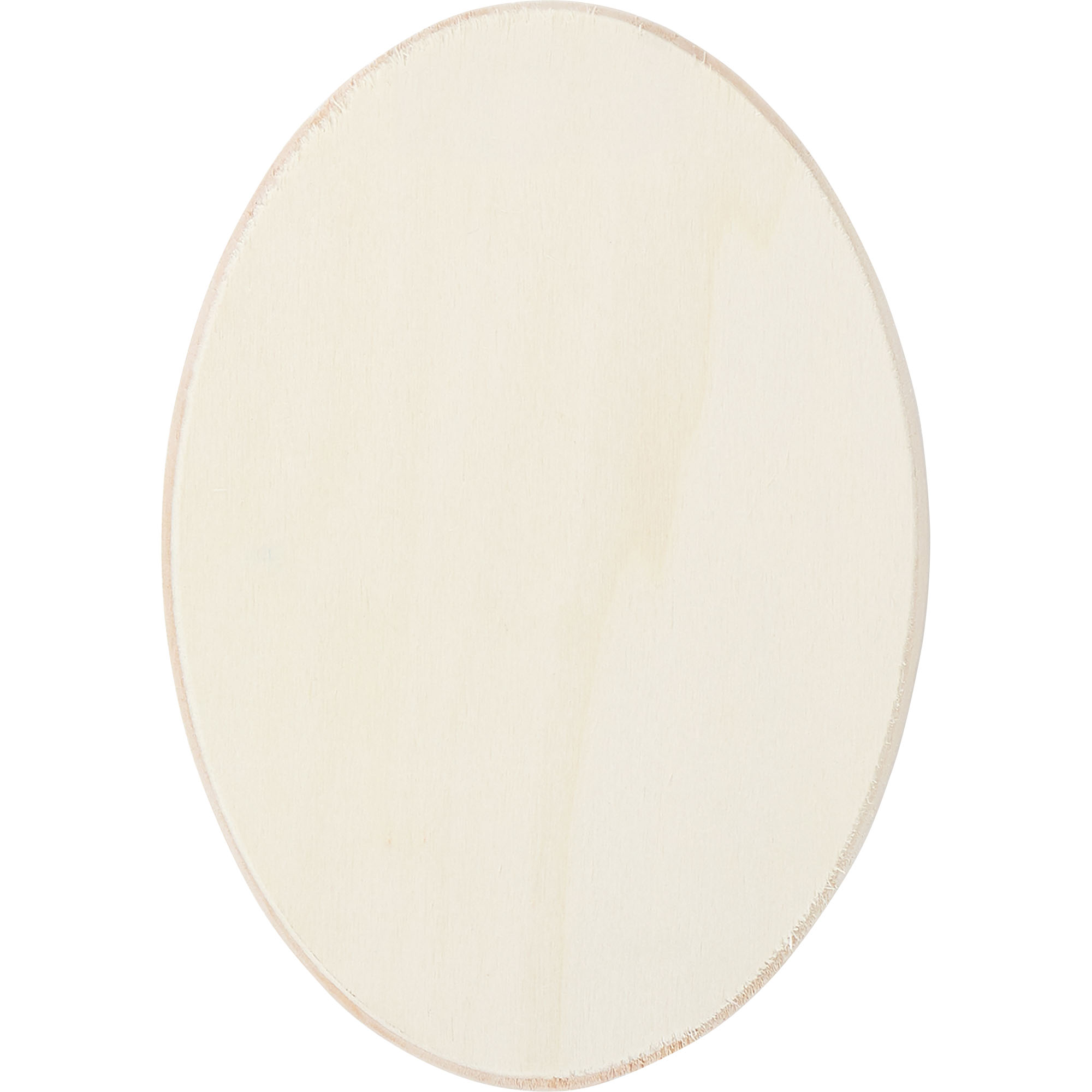Plaid Unpainted Wood Surface, Oval Plaque, 1 Piece, 5" x 7" - image 2 of 5