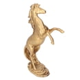 thumbnail image 4 of Estatua de caballo, Material de resina, acabado dorado, arte decorativo elegante, estatuilla de caballo, decoración para el hogar, cafetería, 4 of 12