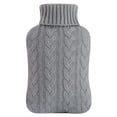thumbnail image 2 of Bolsa de agua caliente samply de 2 L con funda tejida gris, 2 of 6