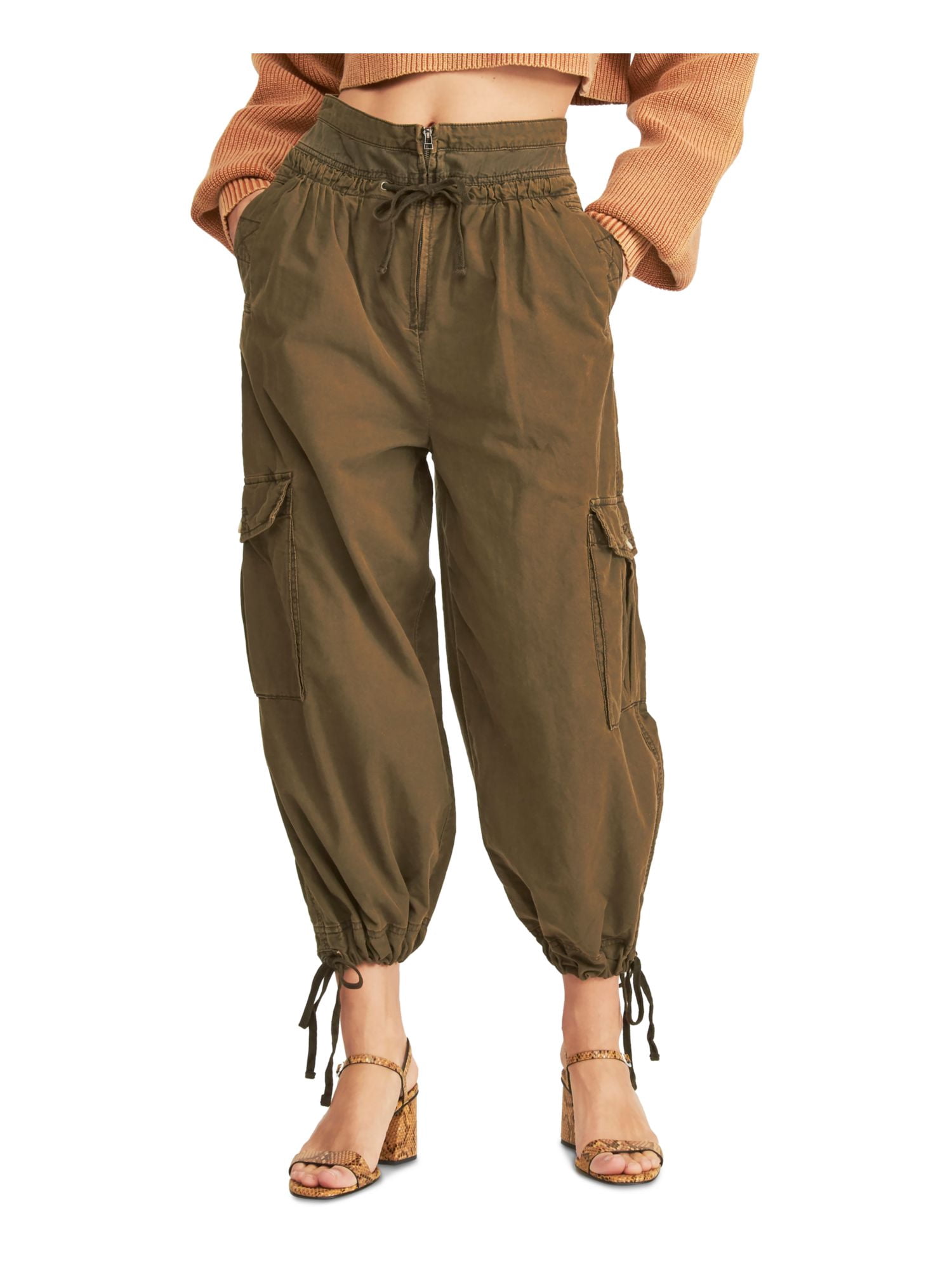 FREE PEOPLE Womens Green Pants Size: 0 