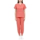 thumbnail image 3 of Conjunto exfoliante femenino, ropa de trabajo de enfermera, manga corta, traje con múltiples bolsillos y pantalones de correr para centro de belleza y Naranja, 3 of 8
