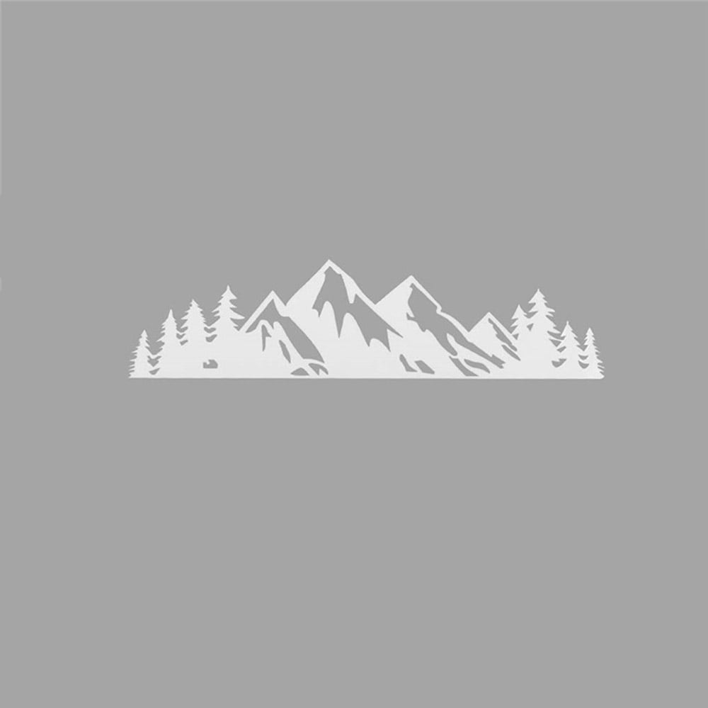 Autocollant de qualité supérieure pour voiture, montagne, arbre enneigé, 17,8 cm, autocollant de qualité supérieure pour coffre de voiture, accessoires de décoration de voiture pour camion, VUS Autocollant de qualité supérieure pour voiture, montagne, arbre enneigé, 17,8 cm, autocollant de qualité supérieure pour coffre de voiture, accessoires de décoration de voiture pour camion, VUS