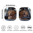 thumbnail image 4 of Bulopur Labrador Dog Car Windshield Sun Shade Sun Protection Auto Sun Shades Front Windshield Easy to Install Window Sun Blocker Sun Visor Protector 2 Pack Protector for Most Cars, 4 of 6
