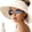 Beige, variant on Sun Hats for Women Wide Brim Straw Visor Hat Ponytail Open Top Packable Sun Hat Women Foldable Roll-Up Beach Hats for Women Summer Travel