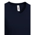 thumbnail image 3 of Expert Brand USA-Made Women's Natural-Feel Jersey V-Neck, Navy, Large, 3 of 5