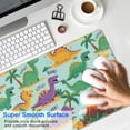 thumbnail image 4 of Long Mouse Pads for Desk,LightBlue Cartoon Dinosaurs Volcanoes Desk Mats on Top Of Desks, Desk Mouse Pad Extra Large with 3mm Non-Slip Base and Stitched Edge for Gaming,Work,Home 31.5"x15.7", 4 of 5