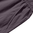 thumbnail image 6 of Hurxie Men's Lightweight Cargo Shorts with Drawstring,Comfy Casual Outdoor Shorts for Hiking Gym Workout Purple,4XL, 6 of 7