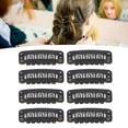 thumbnail image 1 of Clips d'Extension de Cheveux, 100Pcs en Acier Inoxydable 6 Dents Pinces à Cheveux Robuste Sûr à Utiliser pour pour le Salon de Coiffure, 1 of 8