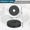 thumbnail image 2 of 4Pack Thick Rubber Spacer, 2-3/8 Inch OD x 11/16 Inch ID x 3/8 Inch Thickness, 2 of 6