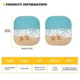 thumbnail image 5 of Bulopur Ocean Starfish Sun Shade for Car Windshield Sun Protection Sun Shield for Car Windshield Durable Fabrics Auto Front Window Sunshade Covers for Most SUVs Vans Trucks, 2 Pcs, 5 of 6