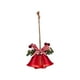 thumbnail image 5 of Adornos de campana de Navidad, decoración colgante para el árbol de Navidad Campana de 2 trompetas roja, 5 of 9