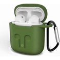 thumbnail image 1 of Compatible with Airpods Case Protective Silicone Cover Accessories Shockproof Replacement for Apple Airpods 1 & AirPods 2.(Army Green), 1 of 4