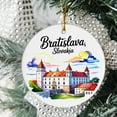 thumbnail image 2 of Bratislava Slovakia Christmas Ornament, Collection of City Travel Souvenirs for Family and Friends, Christmas Tree Ornament City Travel, Trips of The Year, Christmas Ornament 2025, 2 of 5